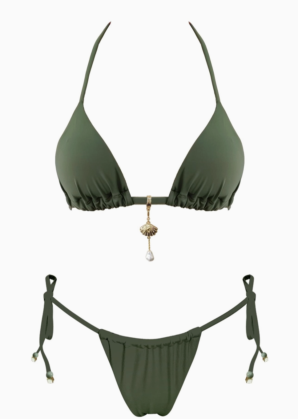olive bikini set