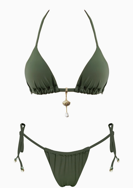 olive bikini set